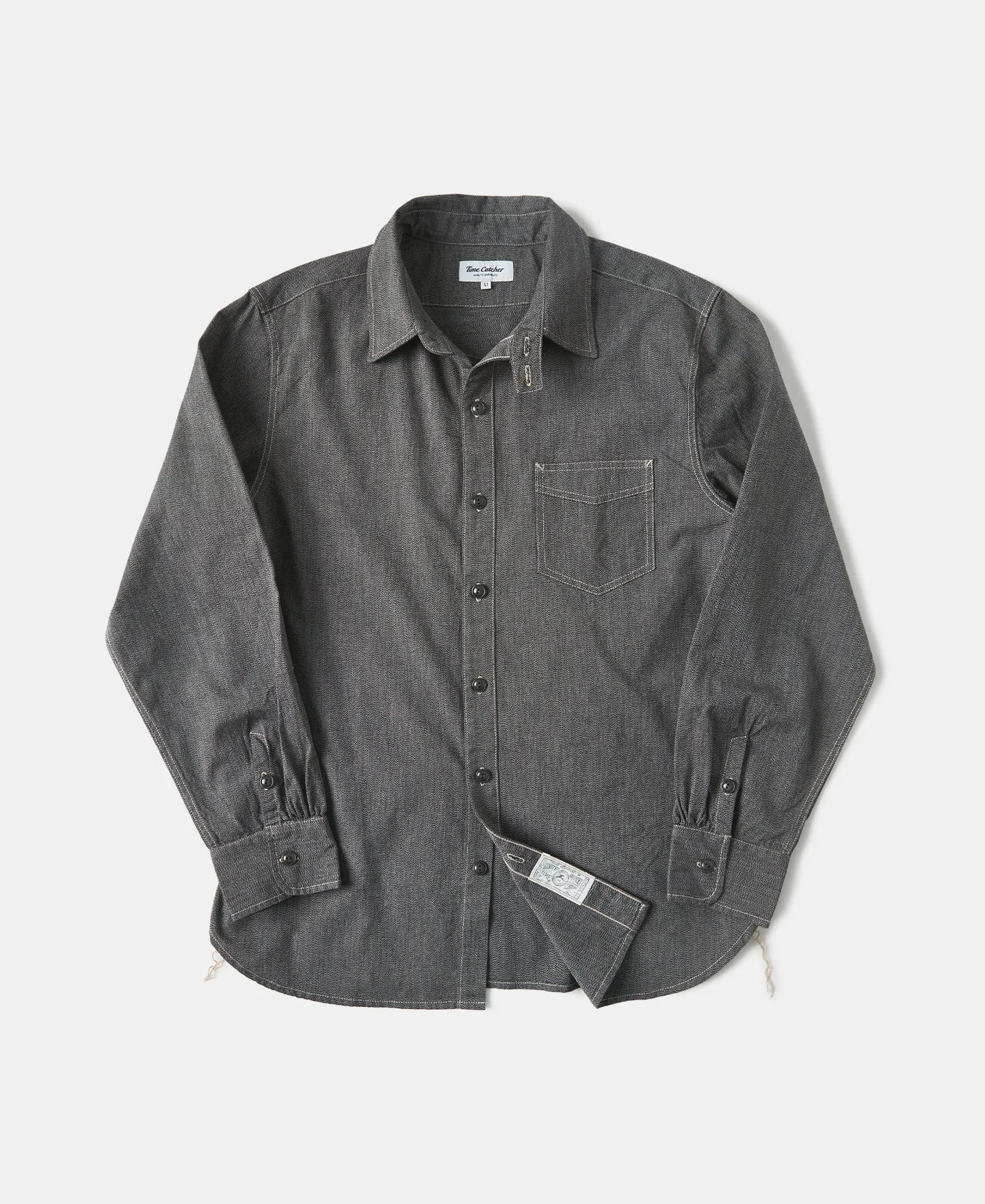 1930s Jaspé Workshirt - Dark Gray