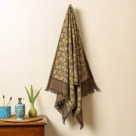 Ajrakh Block Printed Handloom Cotton Towel