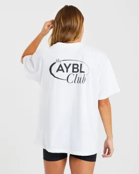 AYBL Club Oversized T Shirt - White