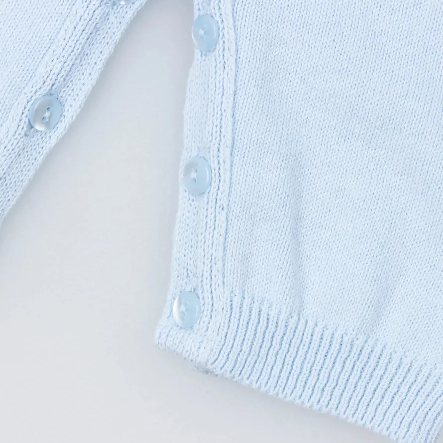 Baby Blue Cotton Pant Overalls