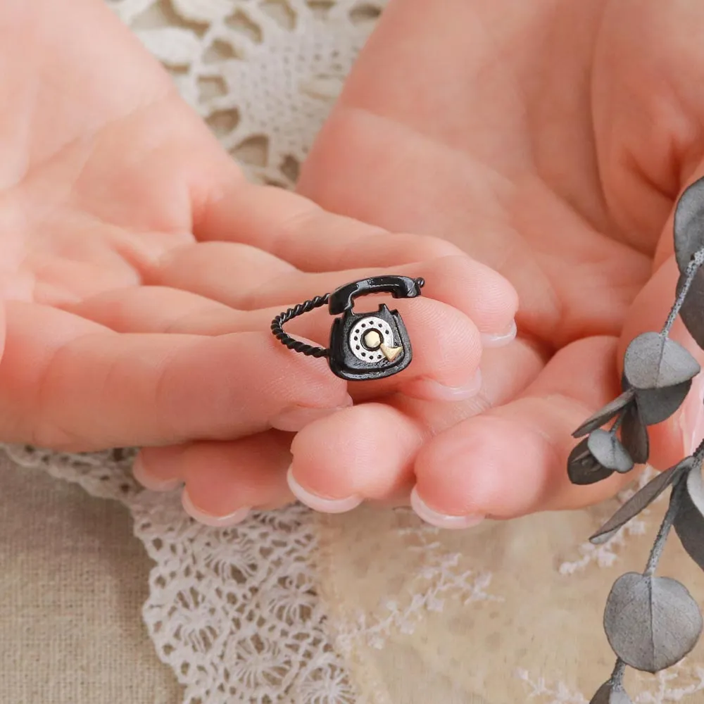 Black Rotary Phone Ring