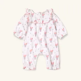 Bunny Ruffle Jumpsuit (Organic Jersey)