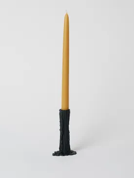 Candlestick Vesuvius 13cm in Black Bisque