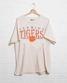 Clemson Tigers 80s Off White Thrifted Tee