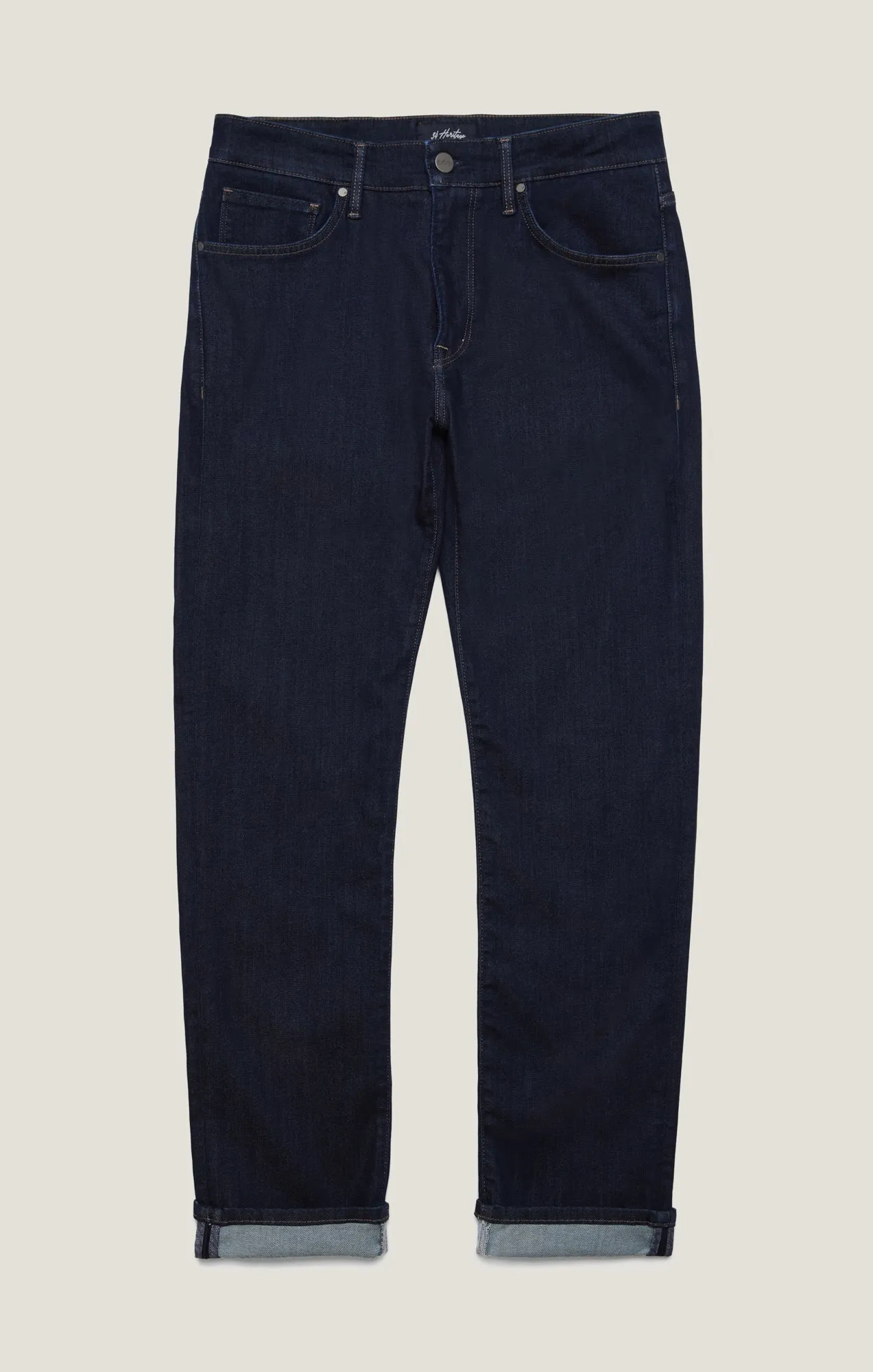 Cool Tapered Leg Pants in Deep Blue Refined