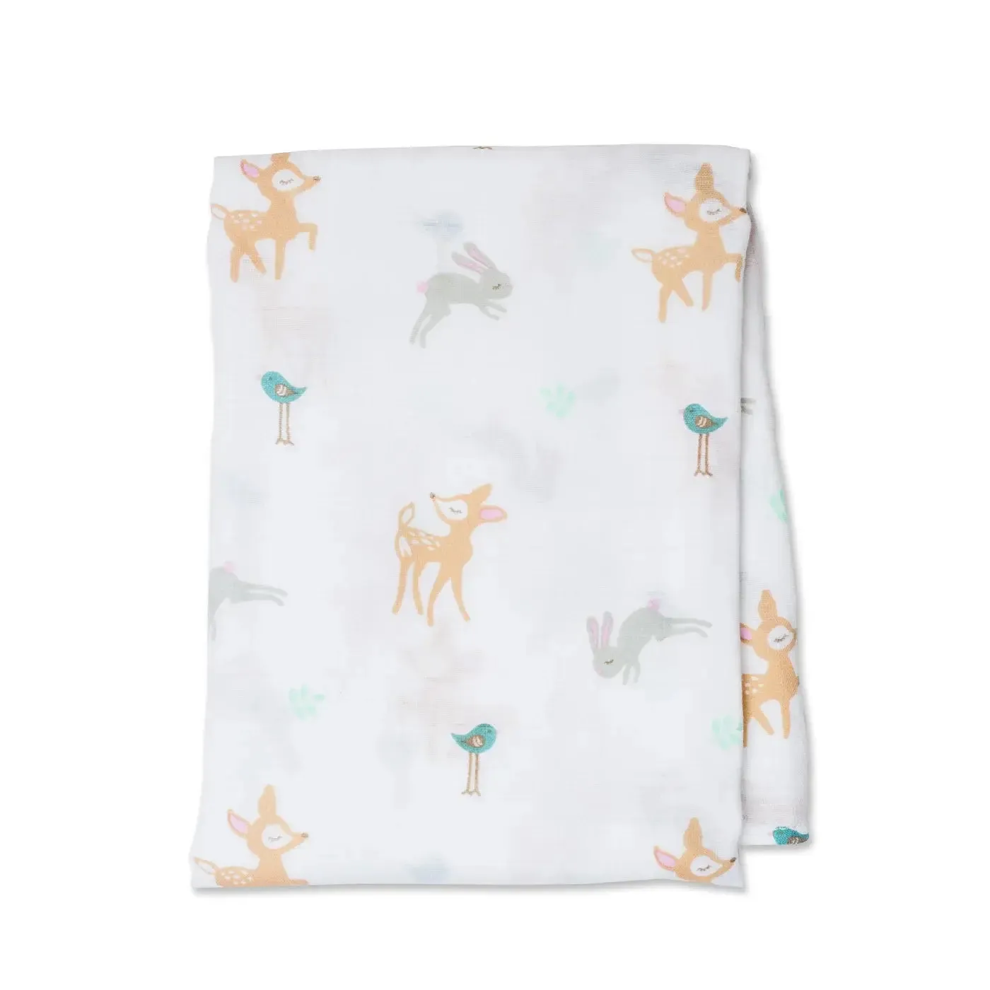 Cotton Muslin Swaddle - Little Fawn | Lulujo