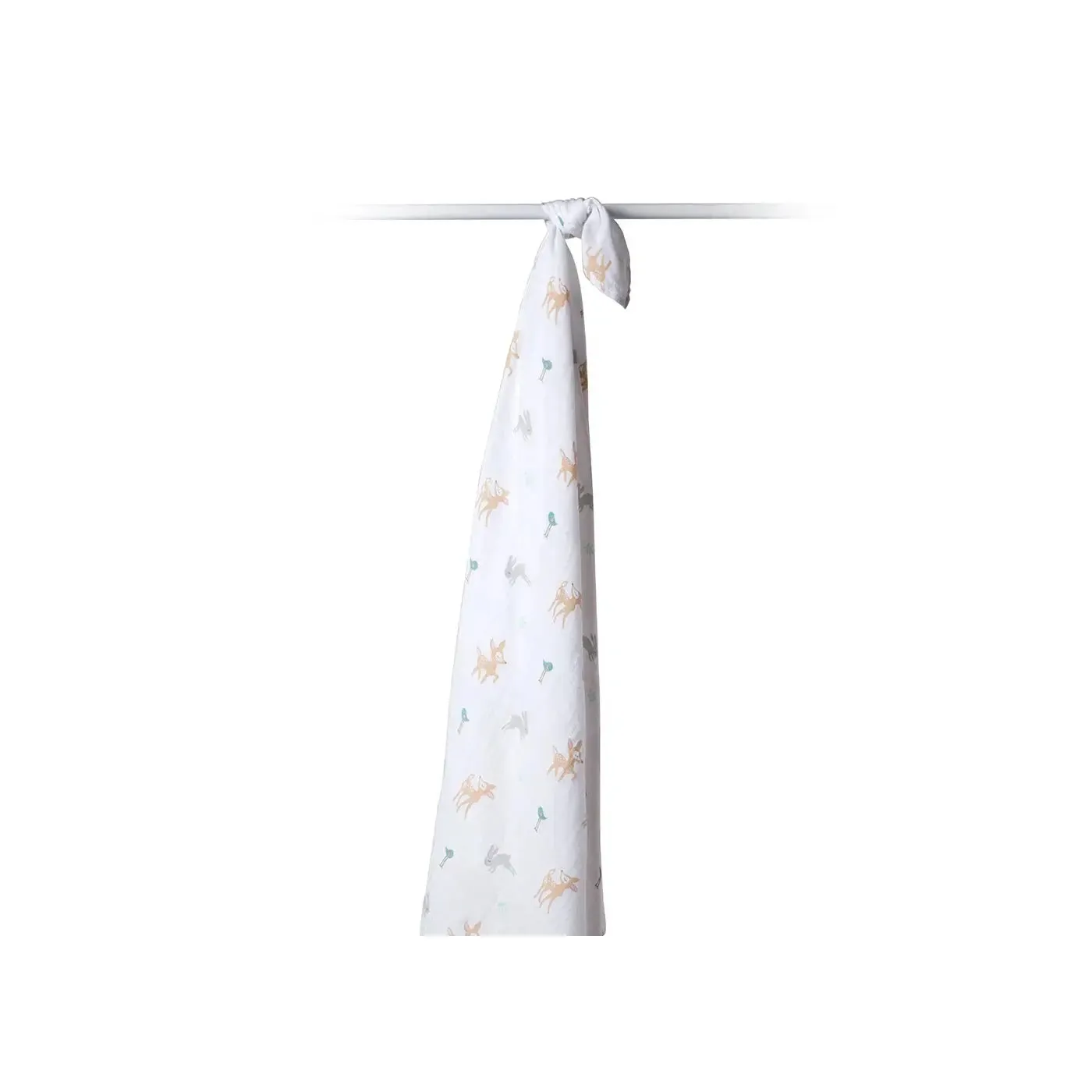 Cotton Muslin Swaddle - Little Fawn | Lulujo