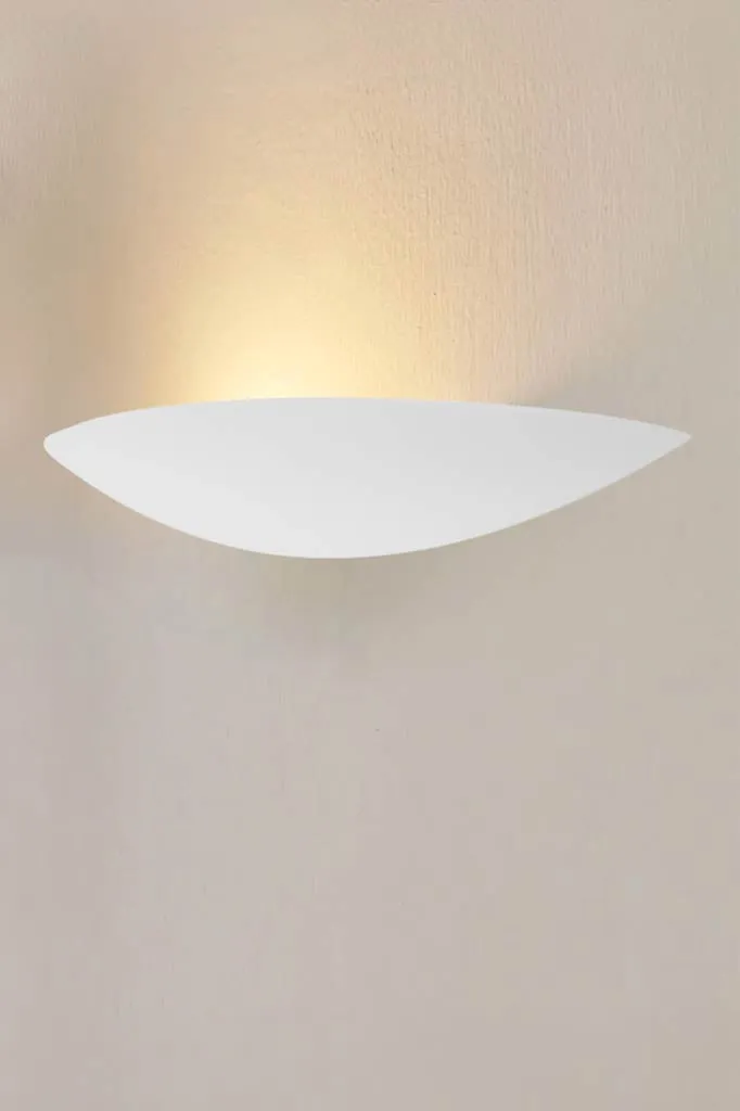 Dish Plaster Wall Light