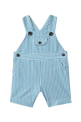 Dungarees - Denim striped seersucker