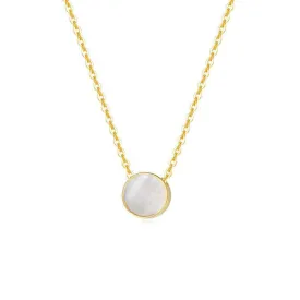 FANCIME Mother Of Pearl 14K Yellow Gold Necklace