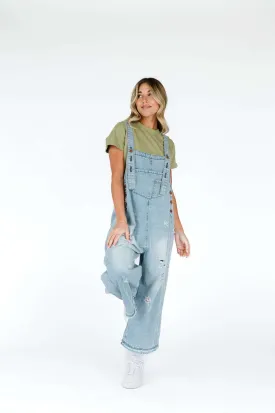 Frankie Denim Overalls | Light Wash