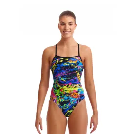 Funkita Womens Single Strap One Piece FS15L- Paint Smash