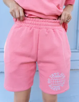 Go Into All The Earth Pink Unisex Short