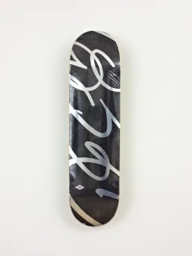 Grind Supply Co - ’dub’ - Team Series 2024 - Skateboard Deck - Black & Chrome 8.25 x 14.2 x 32.00