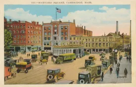 Harvard Square showing Subway Entrance