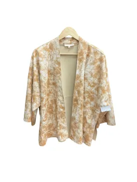 Jacket Other By Solitaire In Brown & Cream, Size: L