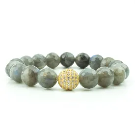 Labradorite Pave Bracelet