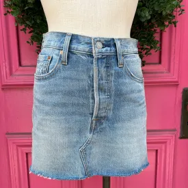 Levi's rhinestone denim skirt size 0