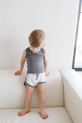 L'ovedbaby Organic Racerback Tank in Gray