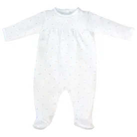 Lovely Dots Printed  Footie | Baby Boy