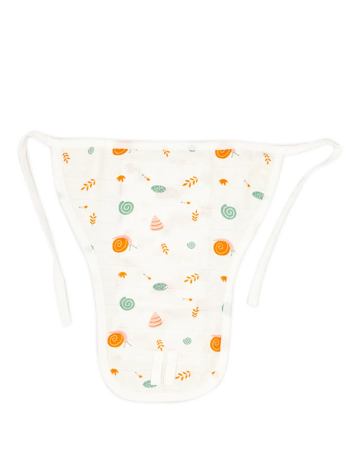 Muslin Jabla & Nappy -100% Cotton, soft Langot Jabla Set (Pack of 2)