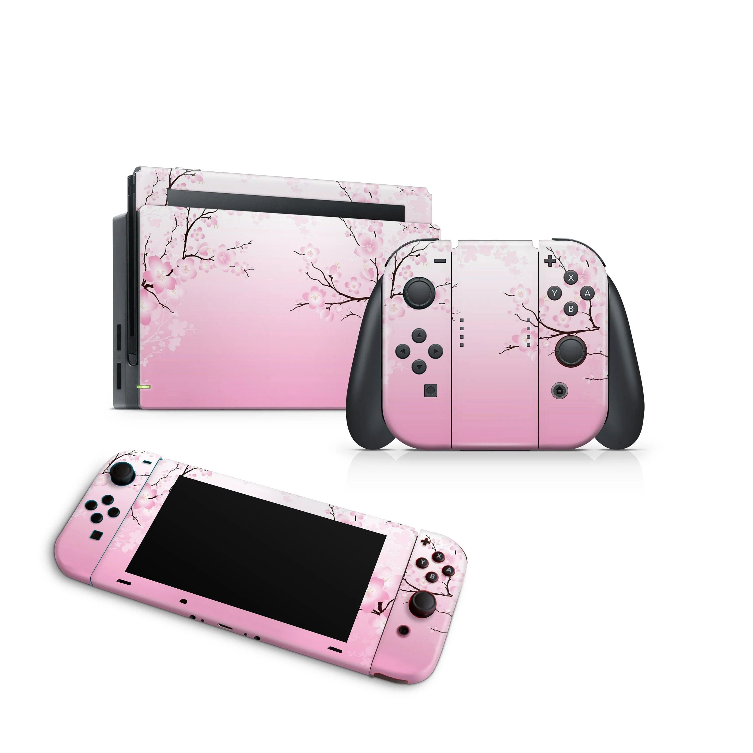 Nintendo Switch Skin Decals - Cherry Trees - Wrap Vinyl Sticker