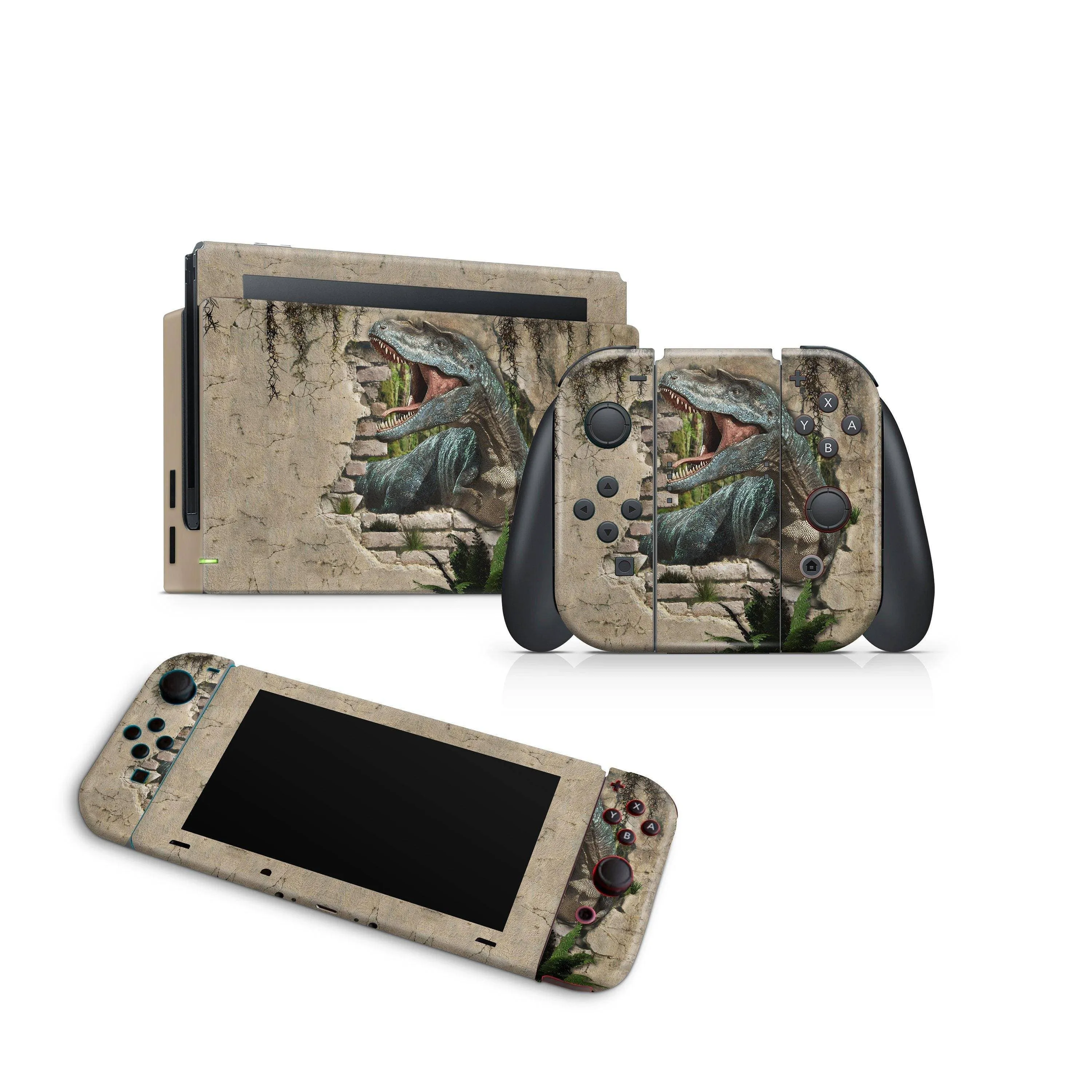 Nintendo Switch Skin Decals - Dinosaur World - Wrap Vinyl Sticker