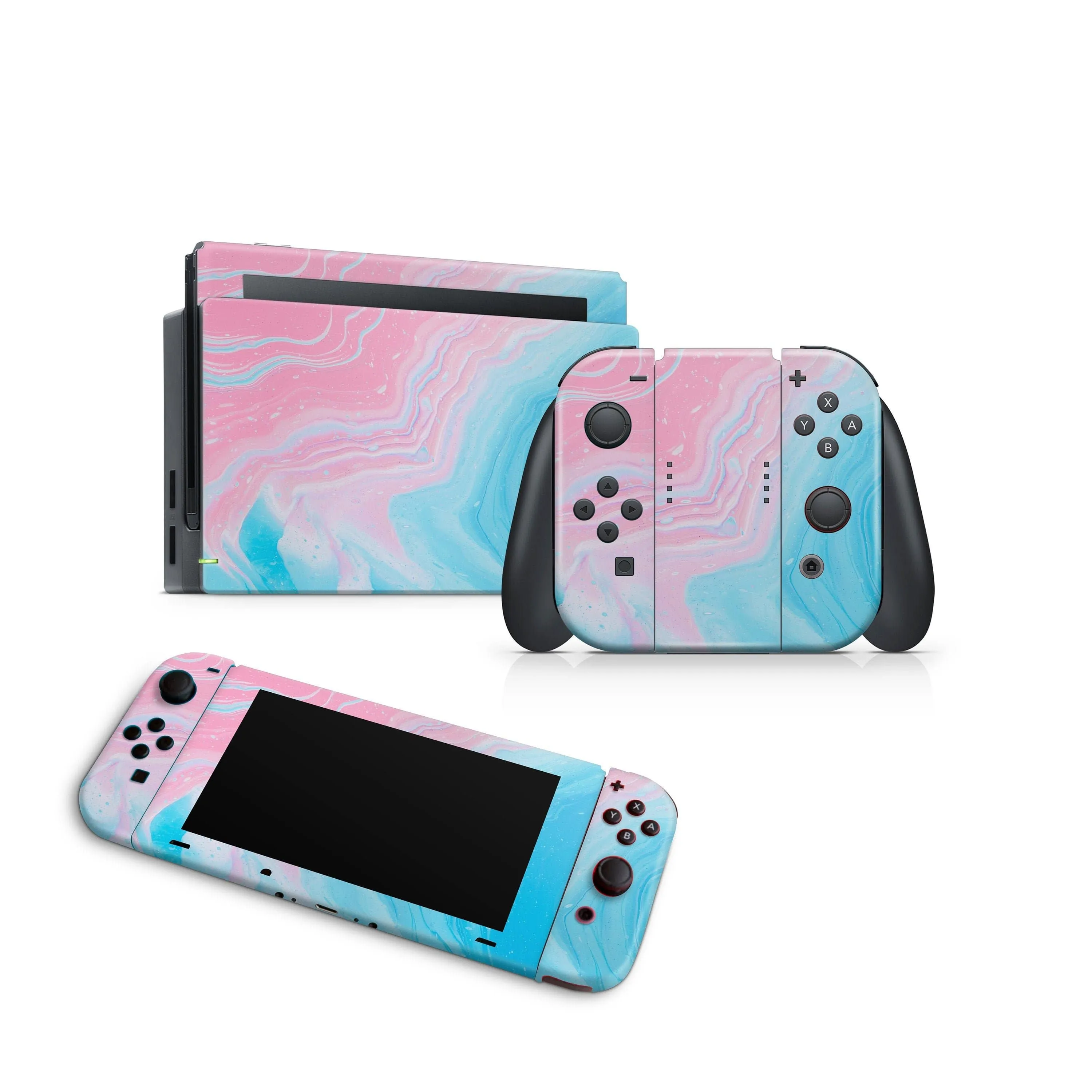 Nintendo Switch Skin Decals - Topaz Agate - Wrap Vinyl Sticker