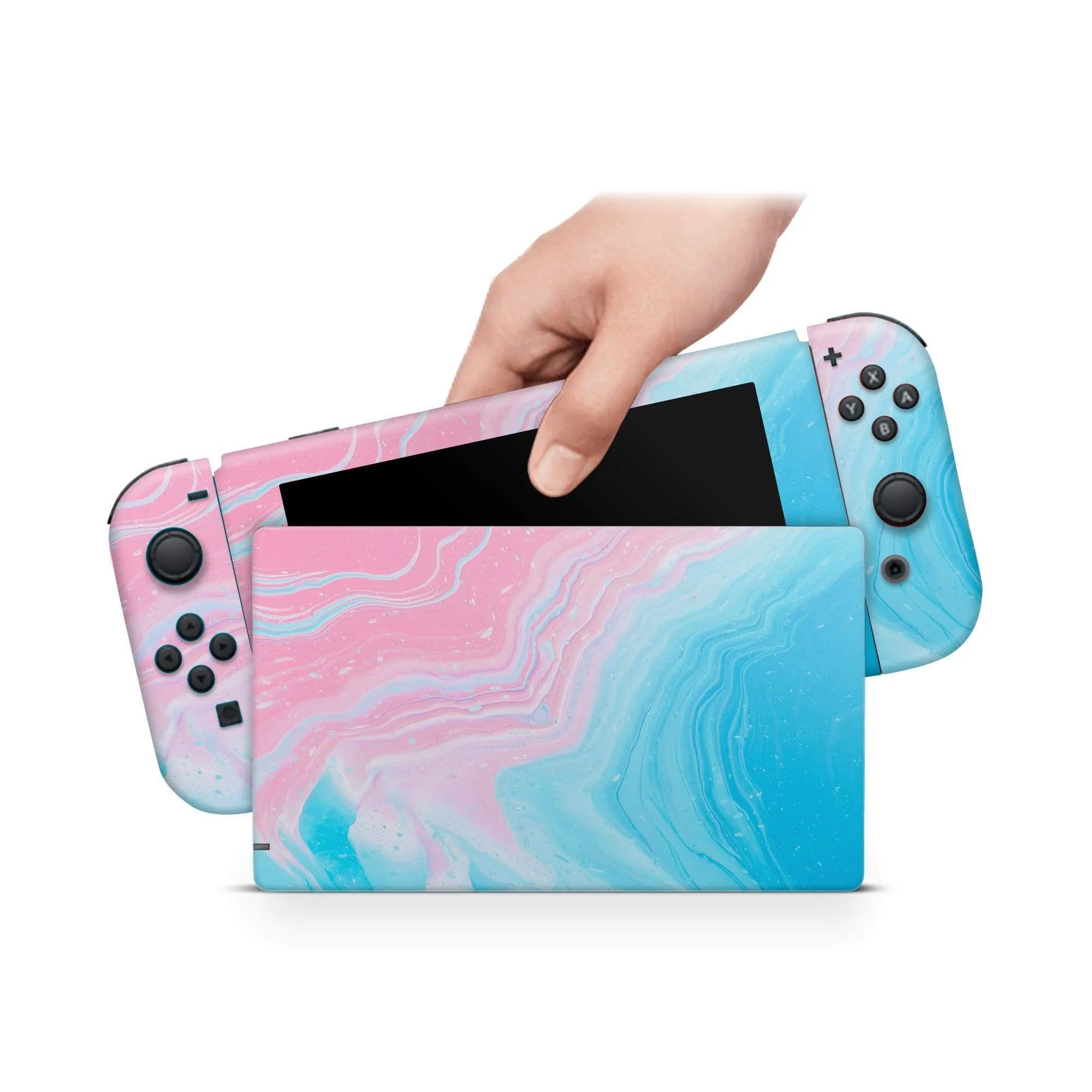 Nintendo Switch Skin Decals - Topaz Agate - Wrap Vinyl Sticker