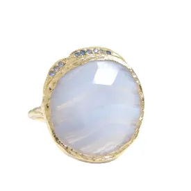 One-Of-A-Kind Blue Lace Agate Hidden Cove Ring