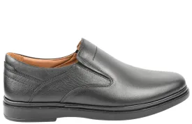 Pantofi casual, barbati, GORETTI, GR0326-175 negru, piele naturala