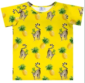 Pineapple Lemurs Short Sleeve Tee