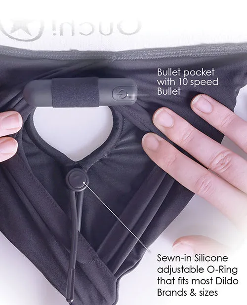 Shots Ouch Vibrating Strap On Boxer - Black Xl/xxl