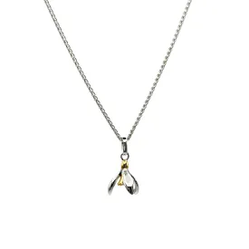 Snowdrop Silver & Gold Vermeil necklace